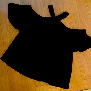 Cute black flowy top